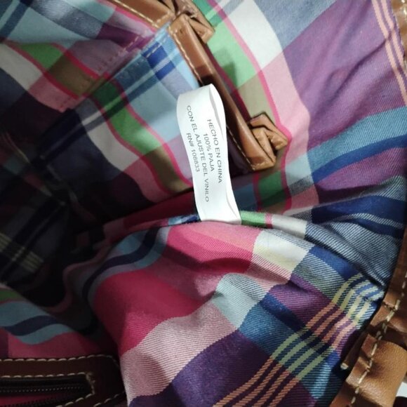 American Living Pink and Brown Woven Tote Bag - Picture 9 of 16